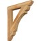 Ekena Millwork Olympic Slat Rough Sawn Bracket, Western Red Cedar, 4"W x 30"D x 34"H BKT04X30X34OLY06RWR - alternate 1